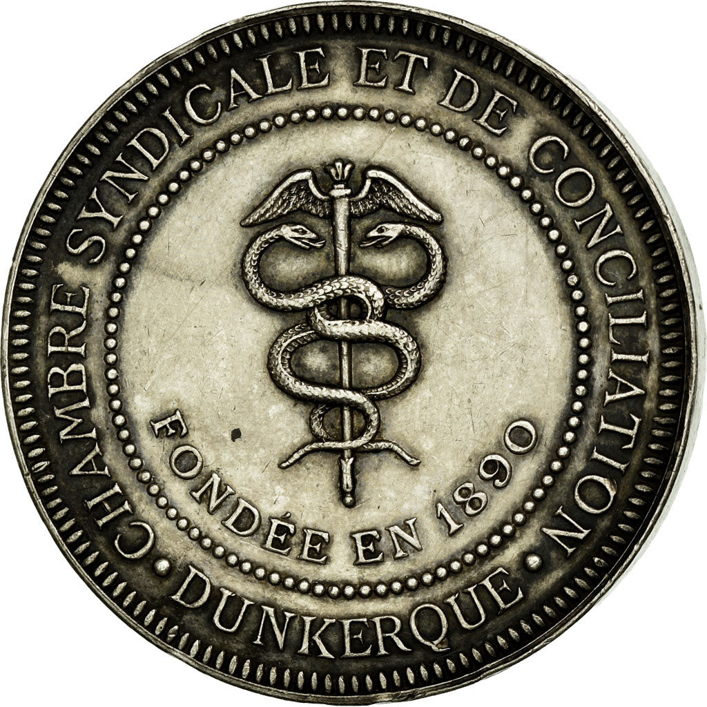 France, Token, Justice, 1890, AU(55-58), Silver