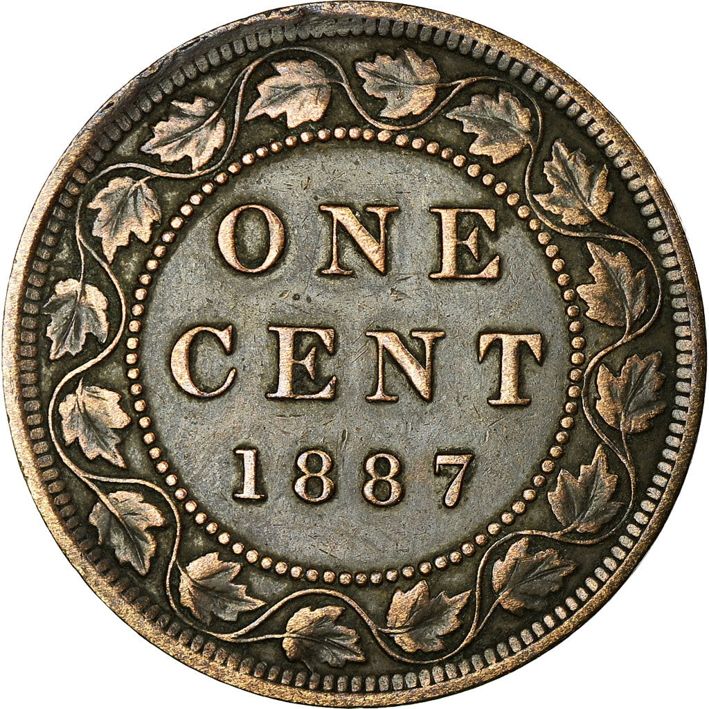 Coin, Canada, Victoria, Cent, 1887, Royal Canadian Mint, Ottawa, EF(40-45)