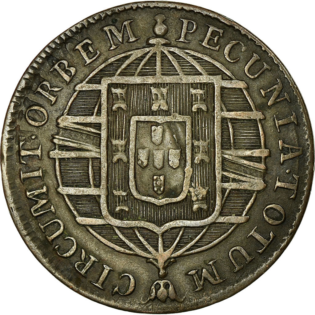 Coin, Brazil, 20 Reis, 1820, Rio de Janeiro, VF(30-35), Copper, KM:316.1