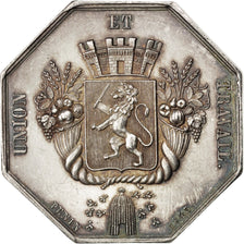 France, Justice, Token, 1849, AU(55-58), Silver, 13.91