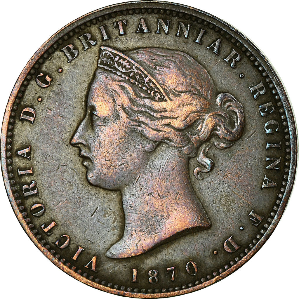 Coin, Jersey, Victoria, 1/13 Shilling, 1870, EF(40-45), Bronze, KM:5
