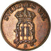 Coin, Sweden, Oscar II, 2 Öre, 1907, EF(40-45), Bronze, KM:769