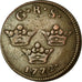 Coin, Sweden, Gustaf III, Ore, K.M., 1771, VF(30-35), Copper, KM:512.1