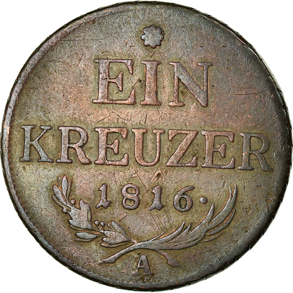Moneta, Austria, Franz II (I), Kreuzer, 1816, MB+, Rame, KM:2113