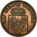 Coin, German States, PRUSSIA, Wilhelm I, 4 Pfennig, 1867, Frankfurt, EF(40-45)