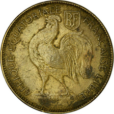 Münze, Französisch-Äquatorialafrika, Franc, 1942, Pretoria, S+, Messing, KM:2