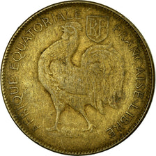 Munten, Frans Equatoriaal Afrika, Franc, 1942, Pretoria, FR+, Tin, KM:2