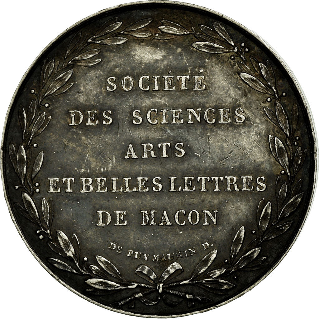 France, Token, Instruction and Education, 1849, AU(55-58), Silver