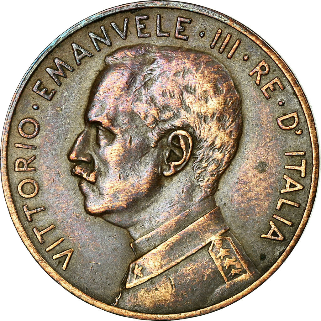 Moneta, Italia, Vittorio Emanuele III, 5 Centesimi, 1918, Rome, MB+, Bronzo