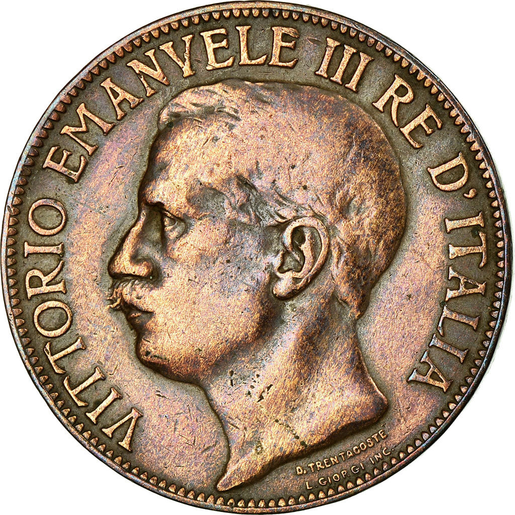 Coin, Italy, Vittorio Emanuele III, 10 Centesimi, 1911, Rome, VF(30-35), Bronze