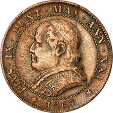 Coin, ITALIAN STATES, PAPAL STATES, Pius IX, Soldo, 5 Centesimi, 1867, Roma