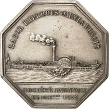 France, The Boats, Token, 1844, AU(55-58), Silver, 23.93