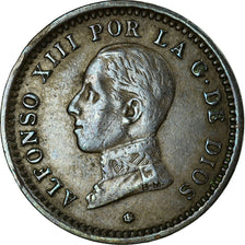 Moneda, España, Alfonso XIII, 2 Centimos, 1912, Madrid, BC+, Cobre, KM:732