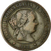 Coin, Spain, Isabel II, 10 Centimos, 1868, Madrid, VF(30-35), Silver, KM:627.1