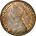 Coin, Great Britain, Victoria, 1/2 Penny, 1860, EF(40-45), Bronze, KM:748.1