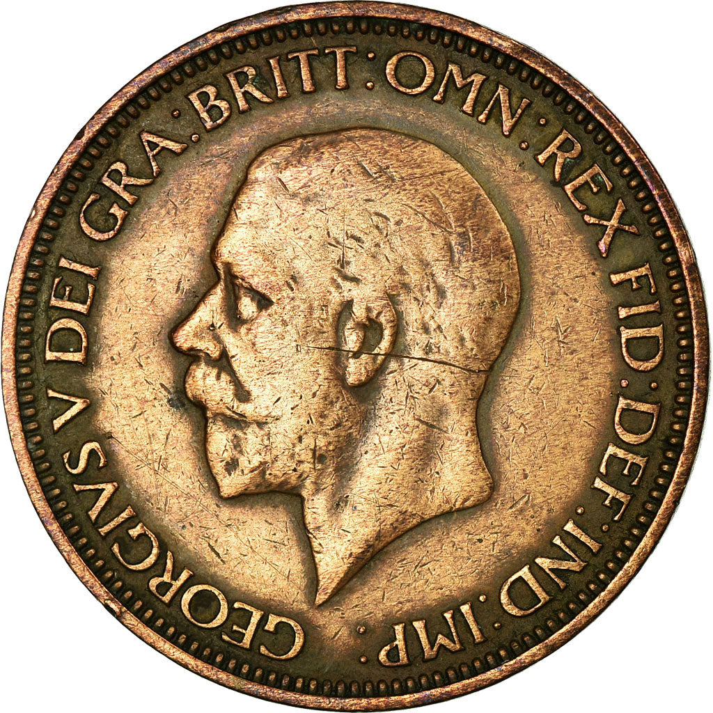 Munten, Groot Bretagne, George V, 1/2 Penny, 1935, FR+, Bronze, KM:837