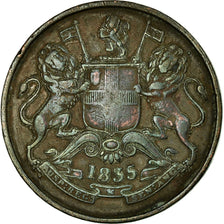 Coin, INDIA-BRITISH, 1/2 Anna, 1835, VF(30-35), Copper, KM:447.1