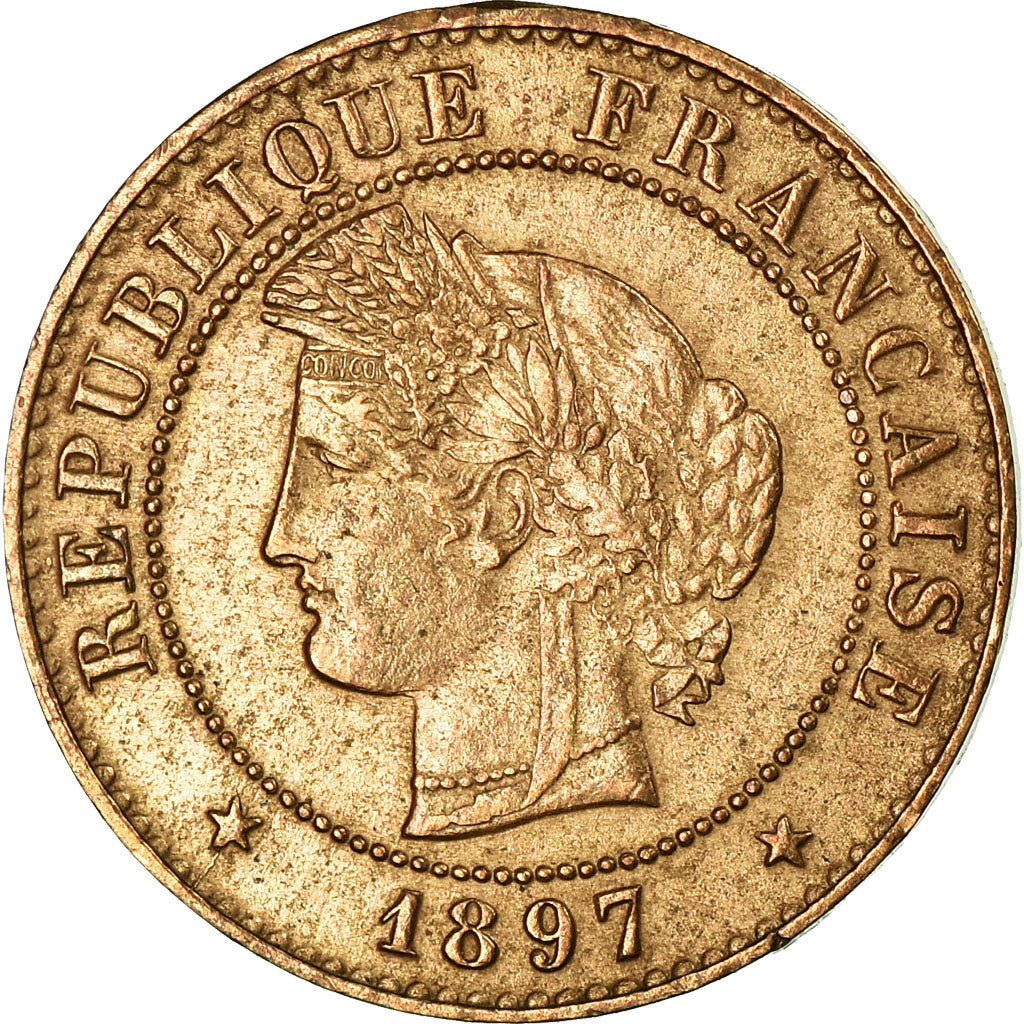 Coin, France, Cérès, Centime, 1897, Paris, AU(50-53), Bronze, KM:826.1