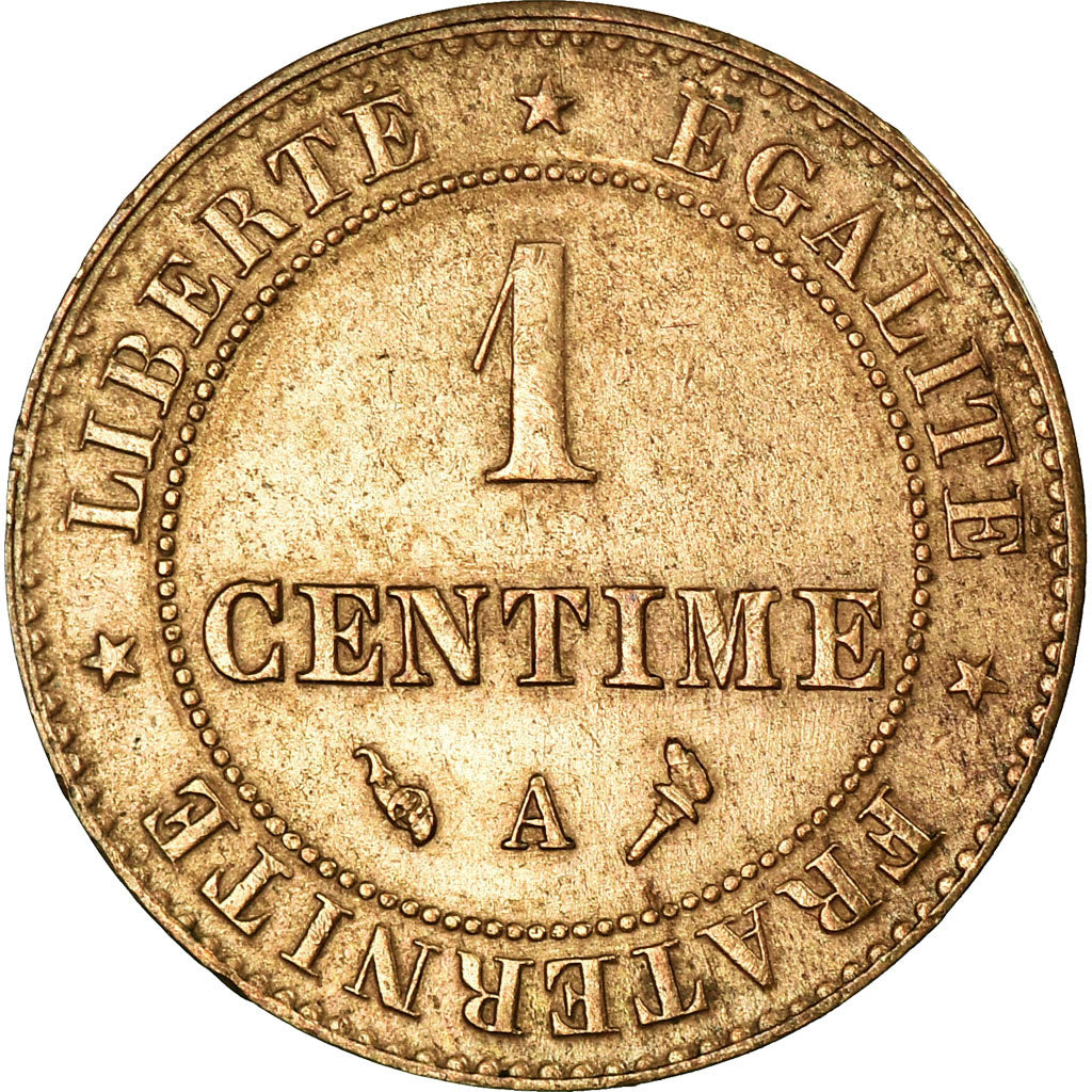 Coin, France, Cérès, Centime, 1897, Paris, AU(50-53), Bronze, KM:826.1