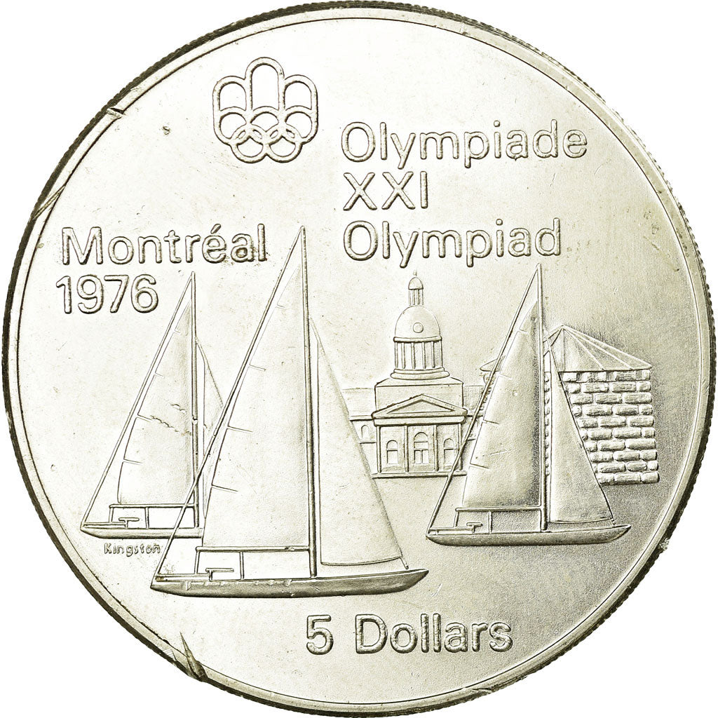 Moneta, Canada, Elizabeth II, 5 Dollars, 1973, Royal Canadian Mint, Ottawa