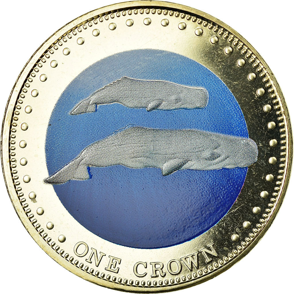 Coin, Tristan Da Cunha, Elizabeth II, Crown, 2008, Franklin Mint, MS(60-62)