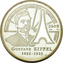 France, 10 Euro, Gustave Eiffel, 2009, BE, MS(63), Silver, Gadoury:EU368