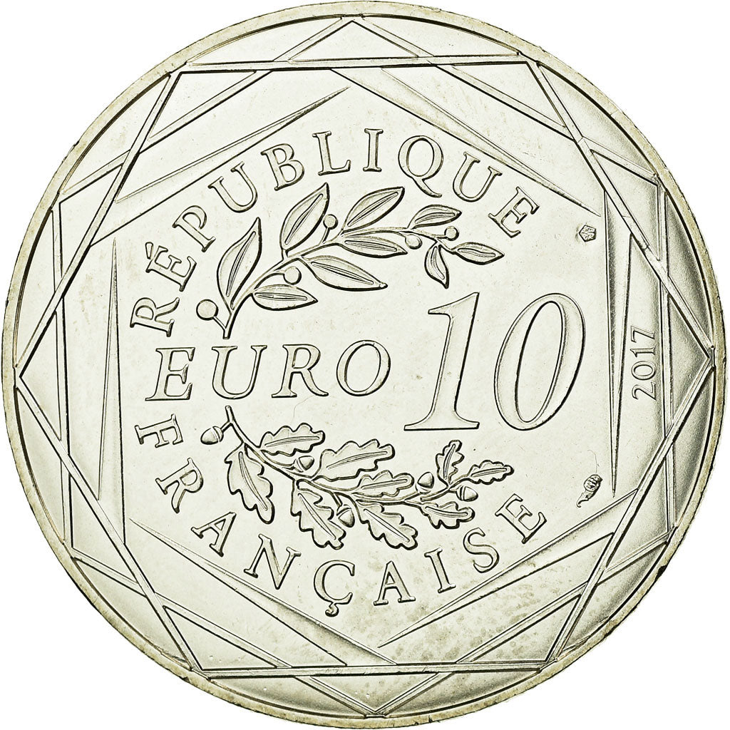 France, 10 Euro, Toulouse la conquérante, 2017, MS(63), Silver