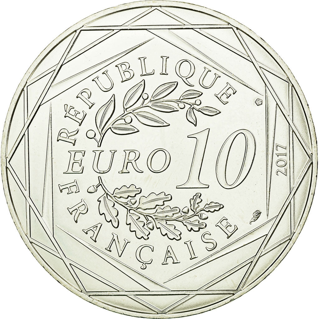 France, 10 Euro, Le Nord vivifiant, 2017, MS(63), Silver