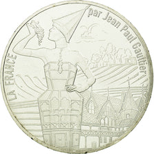 France, 10 Euro, La Bourgogne millésimée, 2017, MS(63), Silver