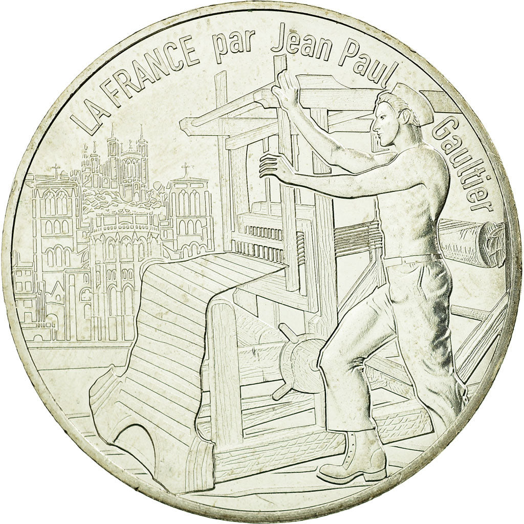 France, 10 Euro, Lyon la lumineuse, 2017, MS(63), Silver