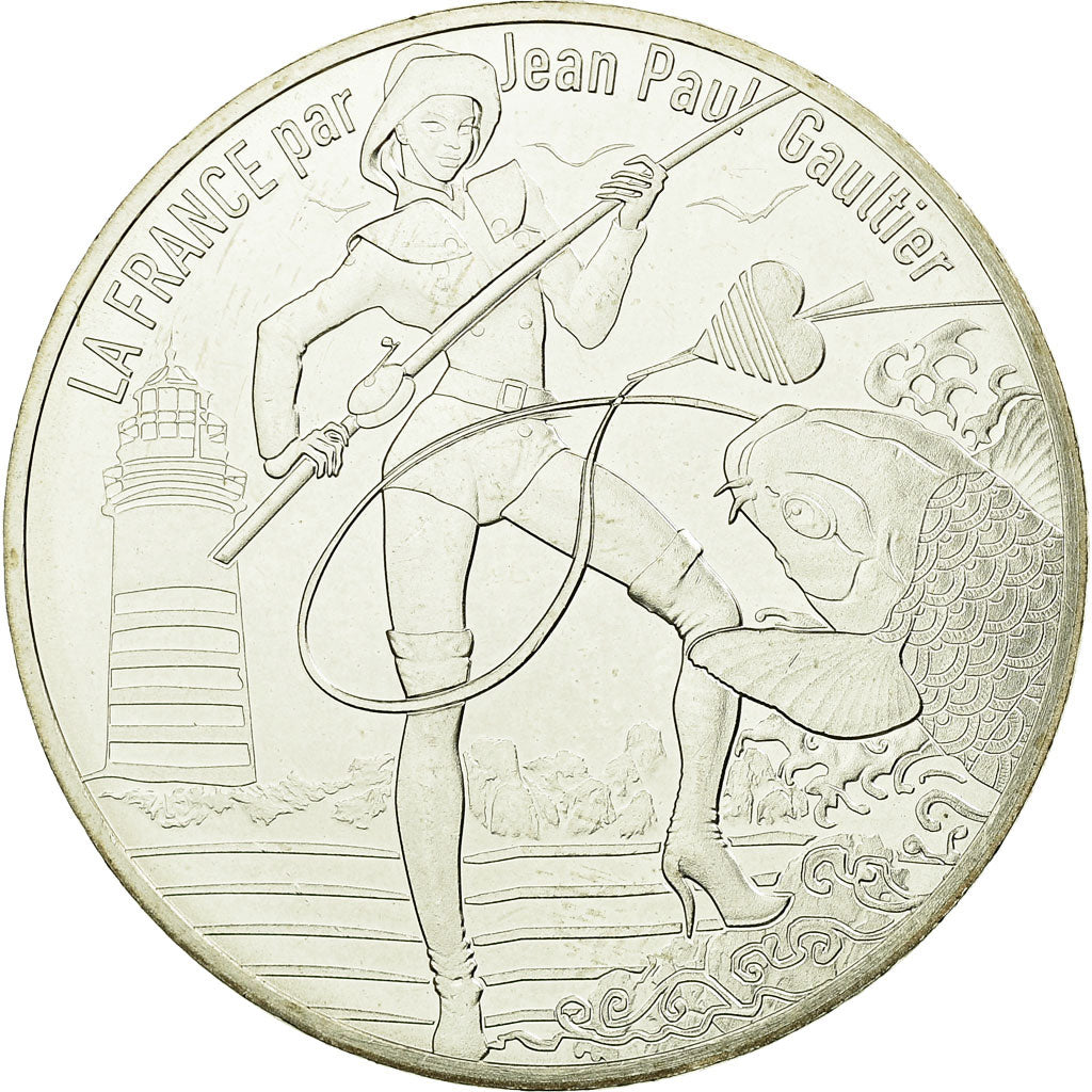 France, 10 Euro, La Bretagne pêchue, 2017, MS(63), Silver