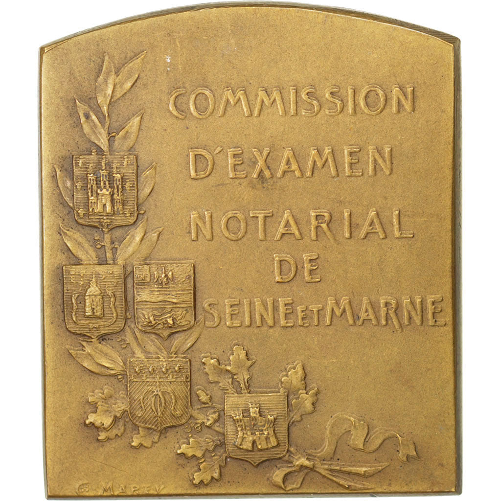 France, Notary, Token, 1902, AU(55-58), Bronze, Lerouge #530, 7.00
