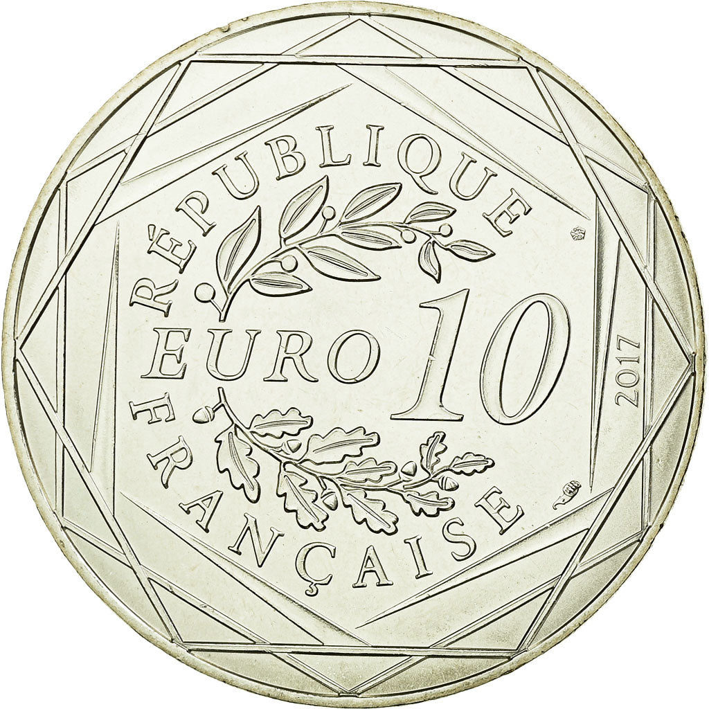 France, 10 Euro, Le Languedoc enchanteur, 2017, MS(63), Silver