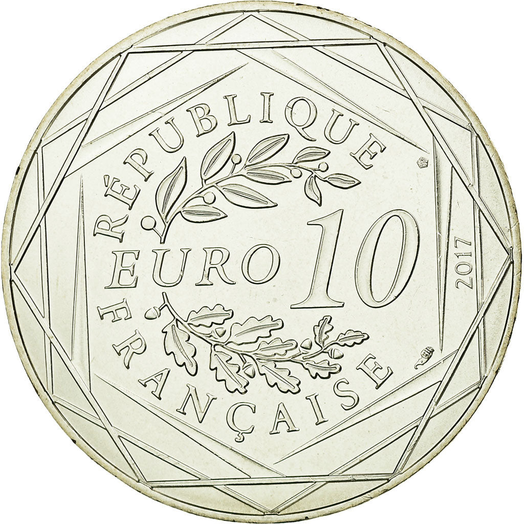France, 10 Euro, Orléans la victorieuse, 2017, MS(63), Silver
