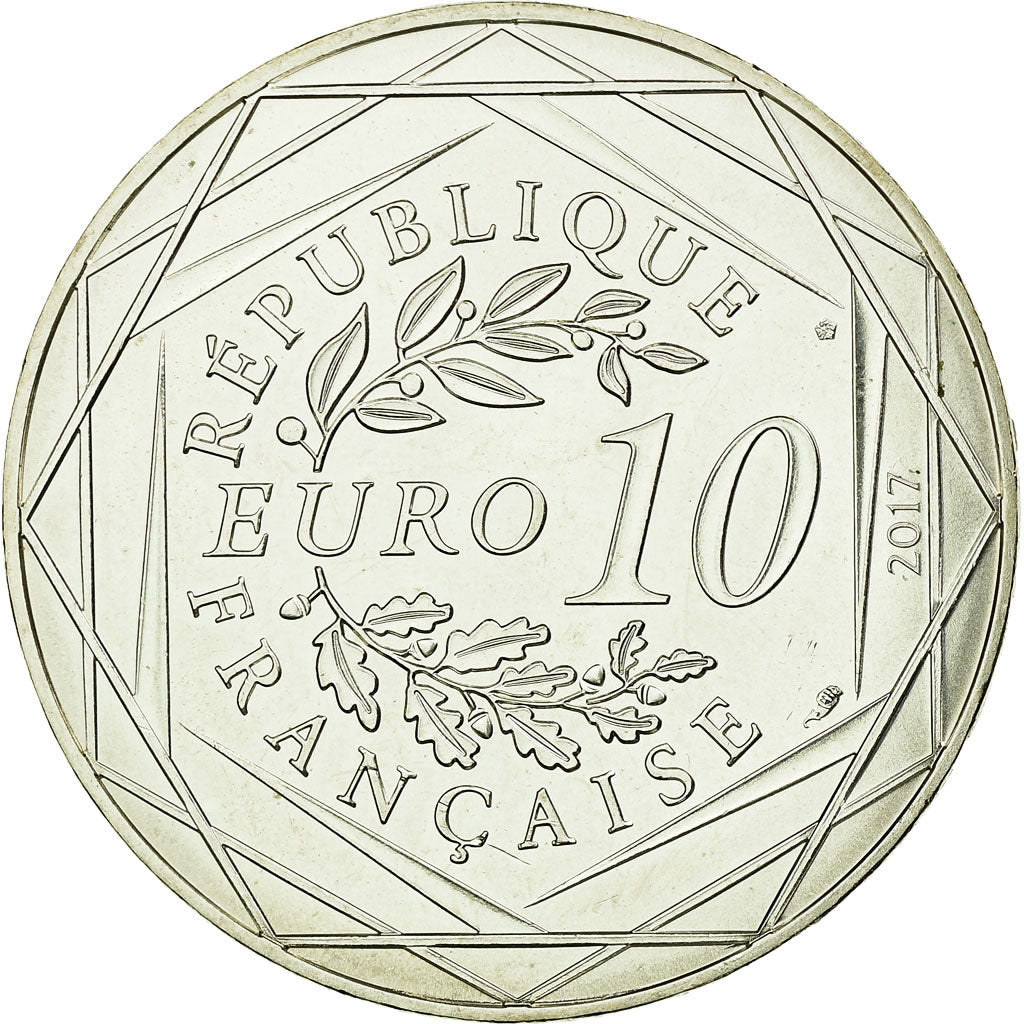 France, 10 Euro, Le Pays Basque, Euskal Herria, 2017, MS(63), Silver