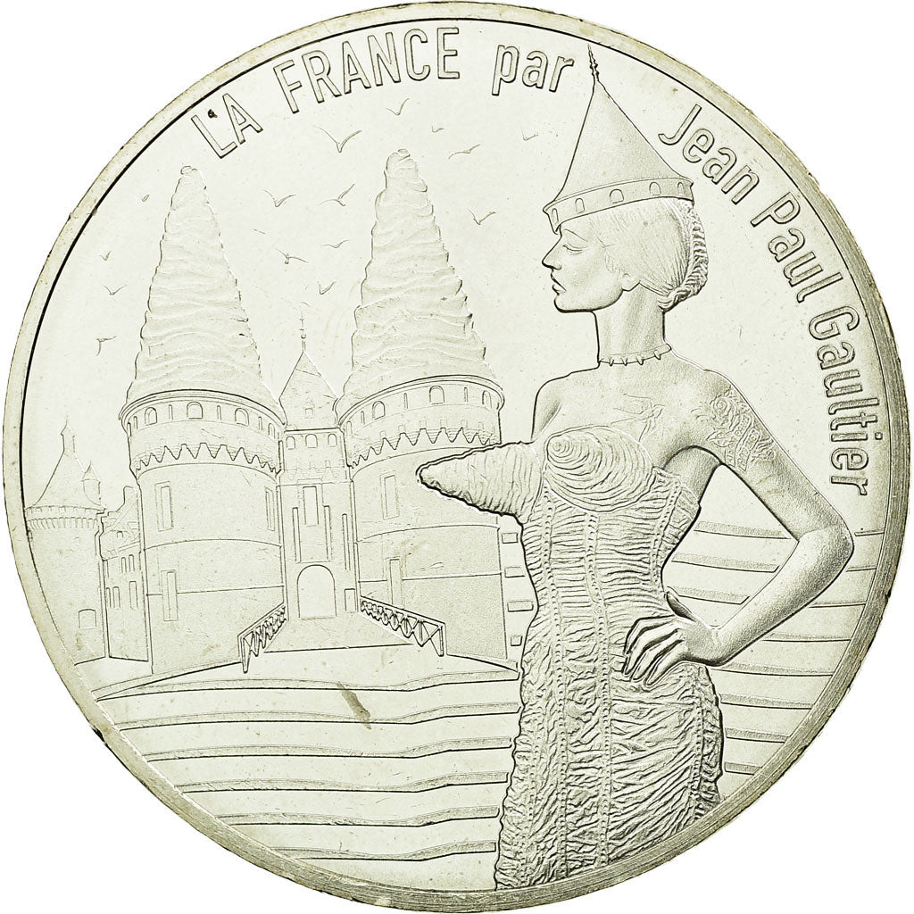France, 10 Euro, La Touraine royale, 2017, MS(63), Silver