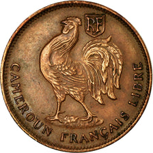 Coin, Cameroon, 50 Centimes, 1943, Pretoria, EF(40-45), Bronze, KM:6