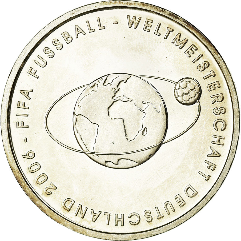 GERMANY - FEDERAL REPUBLIC, 10 Euro, 2004, MS(63), Silver, KM:229
