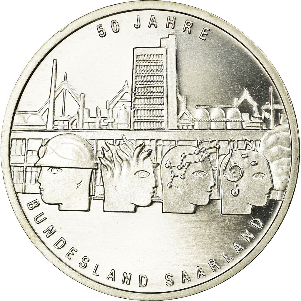 GERMANY - FEDERAL REPUBLIC, 10 Euro, 2007, MS(65-70), Silver, KM:263