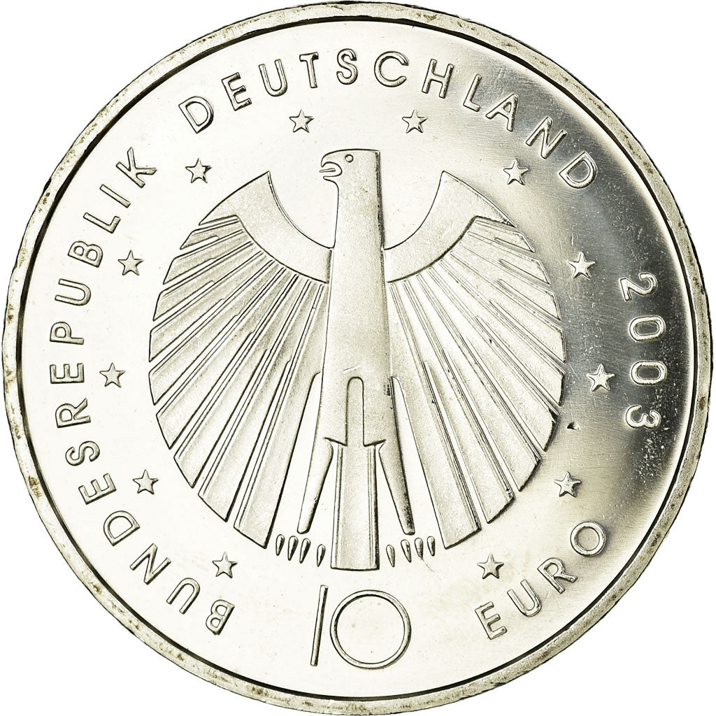 Bundesrepublik Deutschland, 10 Euro, 2003, UNZ, Silber, KM:223