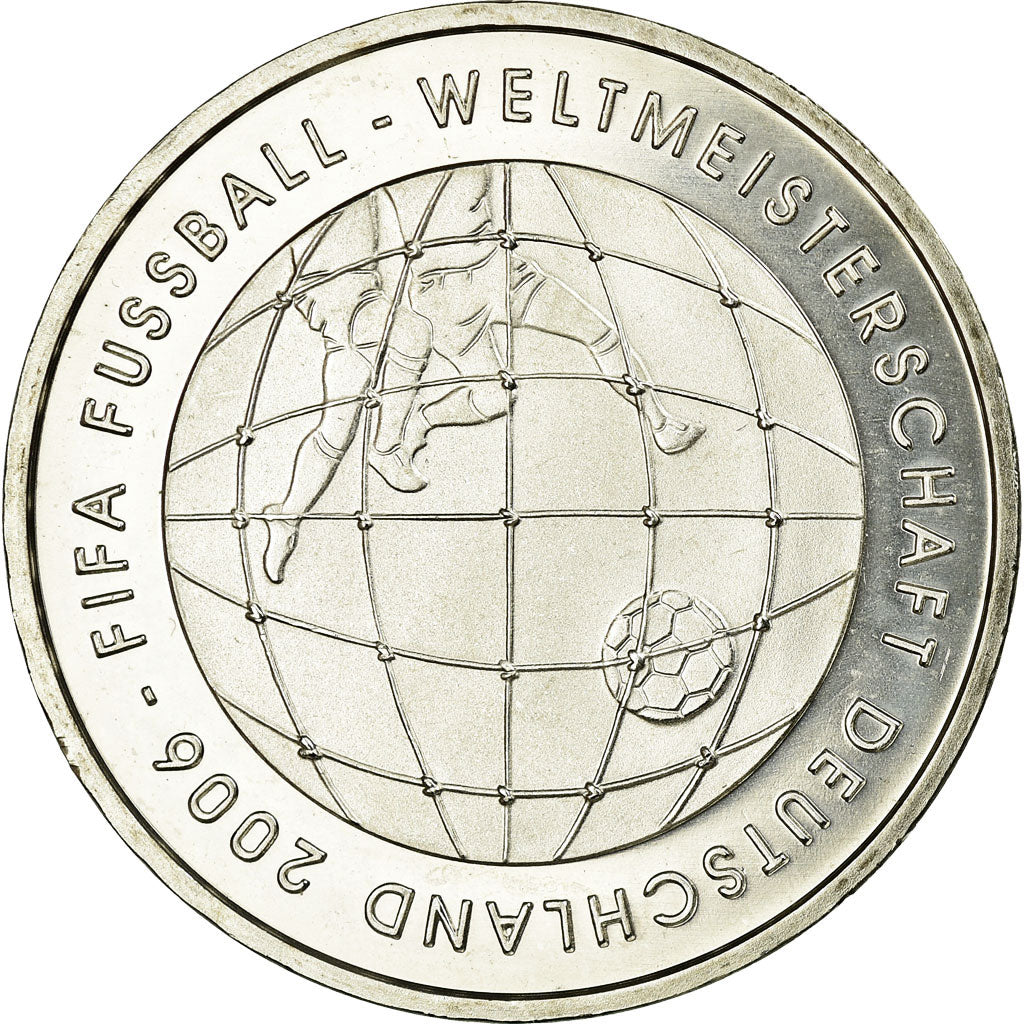 ALEMANHA - REPÚBLICA FEDERAL, 10 Euro, 2006, MS(63), Prata, KM:243