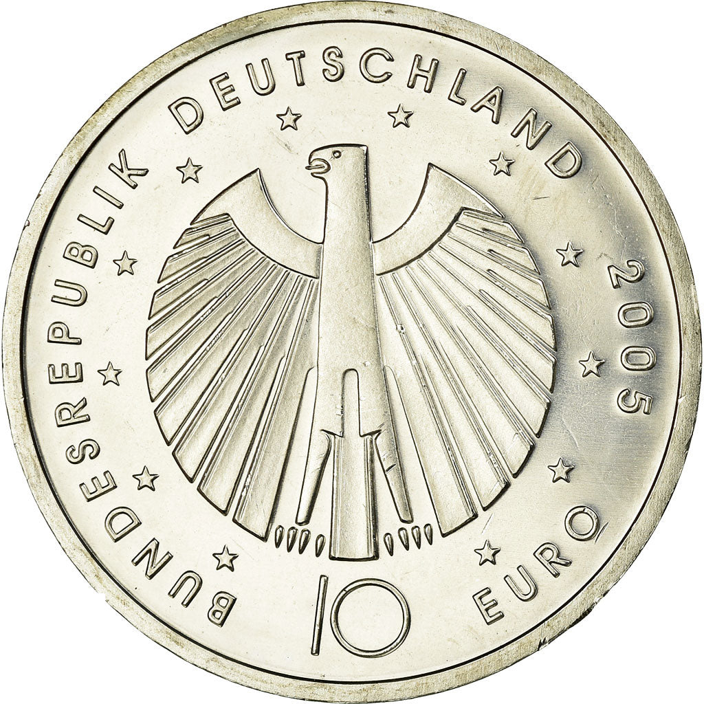 ALEMANHA - REPÚBLICA FEDERAL, 10 Euro, 2006, MS(63), Prata, KM:243