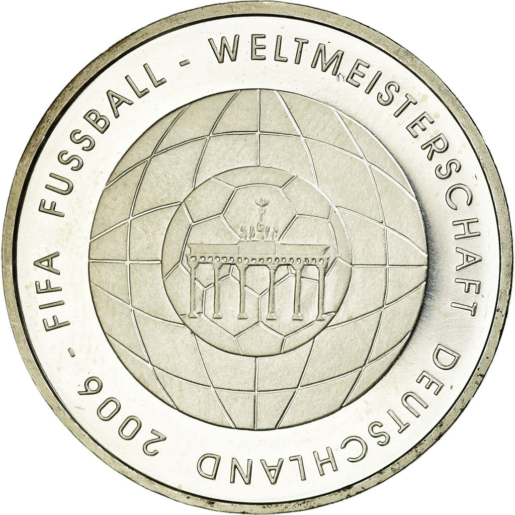 GERMANY - FEDERAL REPUBLIC, 10 Euro, 2006, MS(63), Silver, KM:243