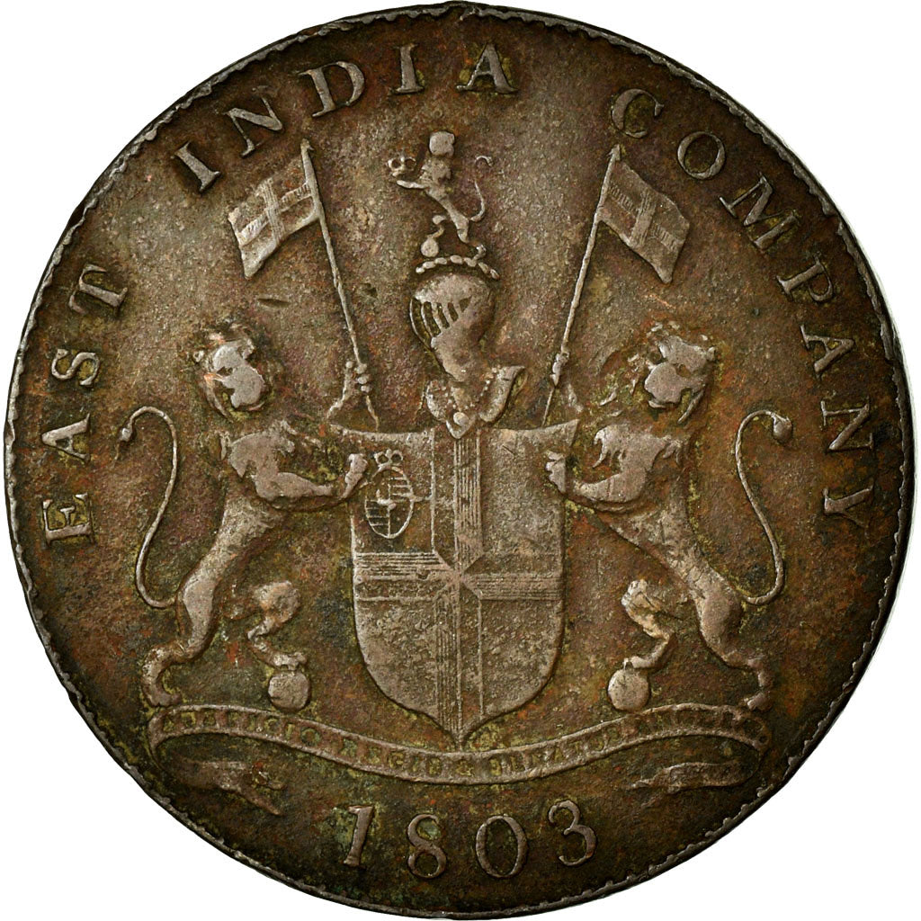 Coin, INDIA-BRITISH, MADRAS PRESIDENCY, 20 Cash, 1803, Soho Mint, Birmingham