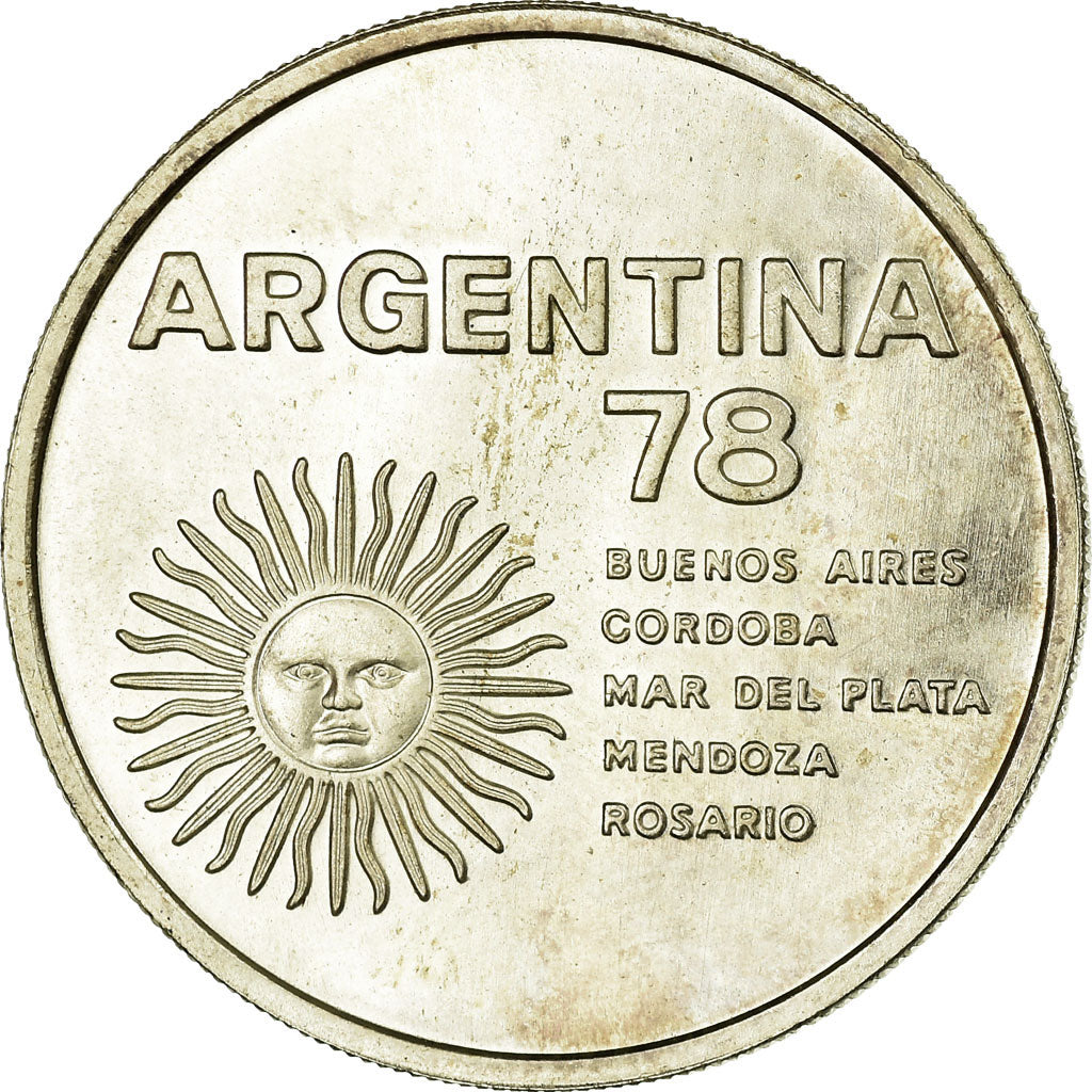 Coin, Argentina, 1000 Pesos, 1978, AU(55-58), Silver, KM:78