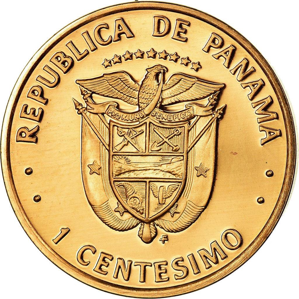 Münze, Panama, Centesimo, 1979, Franklin Mint, Proof, STGL, Copper Plated Zinc