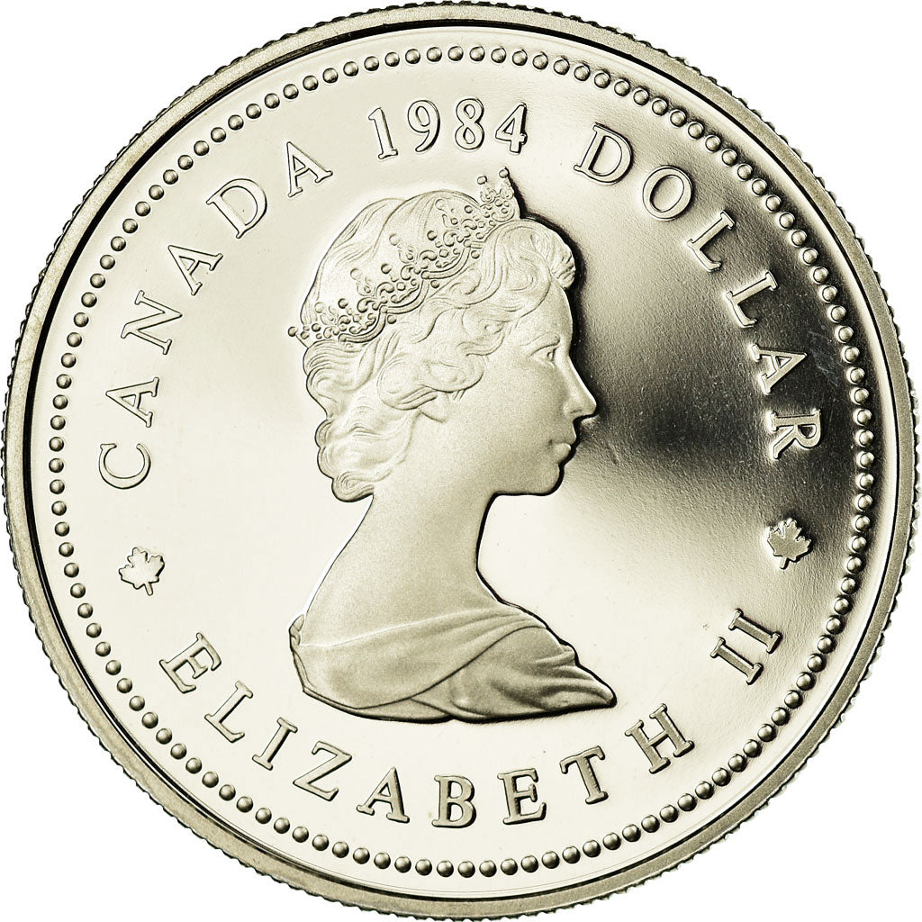 Coin, Canada, Elizabeth II, Dollar, 1984, Royal Canadian Mint, Ottawa, Proof