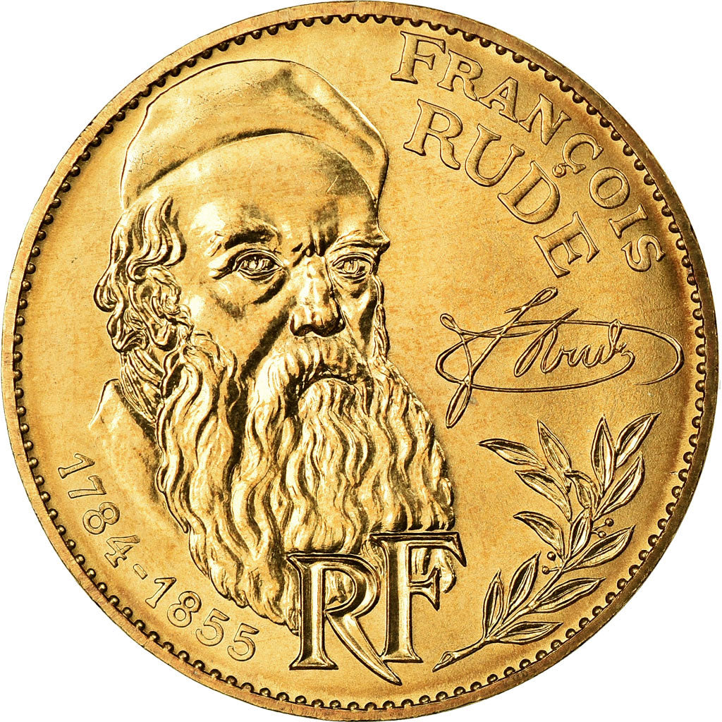 Moneta, Francia, François Rude, 10 Francs, 1984, Paris, FDC, Nichel-bronzo