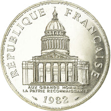Moneta, Francia, Panthéon, 100 Francs, 1982, Paris, FDC, Argento, KM:951.1