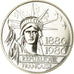 Coin, France, Statue de la Liberté, 100 Francs, 1986, MS(65-70), Silver